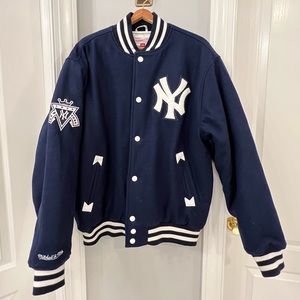 Mens sz Large NY Yankee Wool Jacket. Cooperstown Collection.